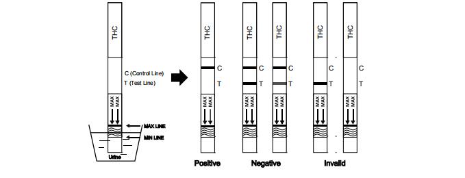 Fast Convenient Marijuana THC THC Urine Single Test Strip / Drug Of Abuse Test Kit