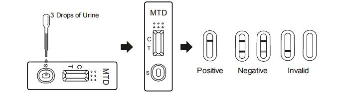 1 Step Urine Methadone MTD Rapid Test Strip , Rapid Diagnostic Test Kits