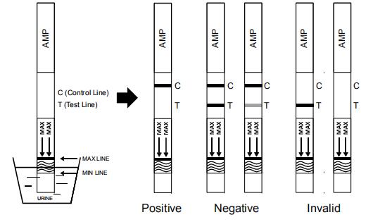 Stable Amphetamine (AMP) Single Drug Rapid Urine Test Panel/Cassette/Dipstick Medical Product With CE/FDA