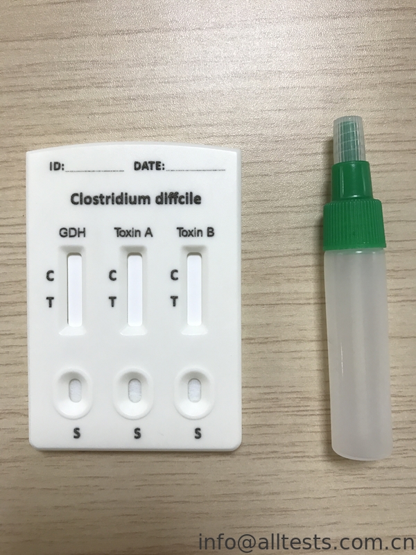 Clostridium difficile GDH + Toxin A + B Combo Rapid Test Cassette Feces