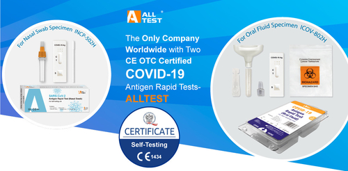 Latest company news about The Only Company in the World with Two CE OTC Certified SARS-CoV-2 Antigen Rapid Tests for Self-testing