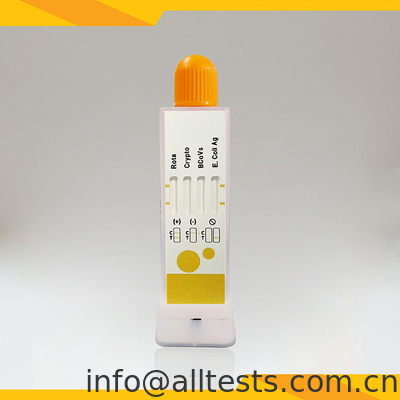 Rotavirus Cryptosporidia Coronavirus E. Coli Antigen Combo Rapid Test Feces Sample