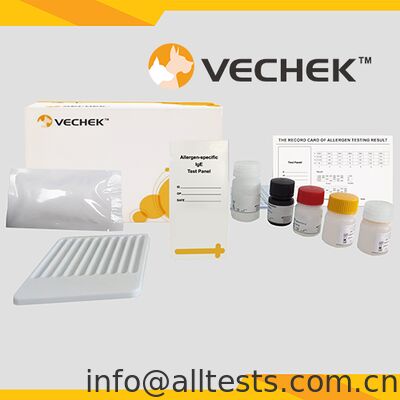 Good price Canine Allergen-specific IgE Antibodies Rapid Test Kit 36 Minutes Reading Time For Qualitative Detection In 10T Pack online