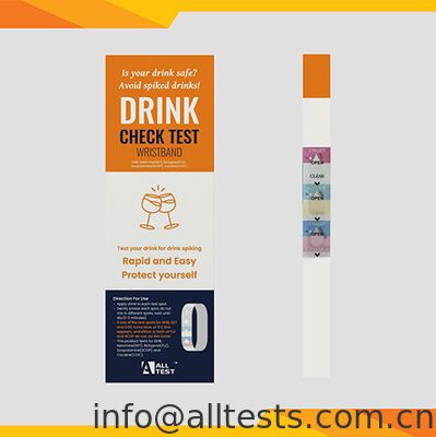Good price Fast Results in 1~3 Minutes High Accuracy Drink Check Test Wristband for Easy Visual Interpretation online