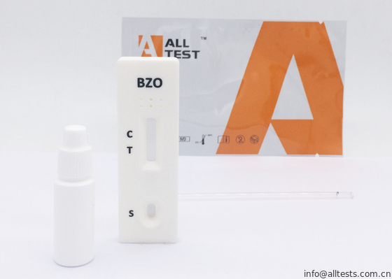 Oxazepam BZO Drug Abuse Test Kit One Step Cassette OEM ISO13485 / CE In Whole Blood /Serum/Plasma