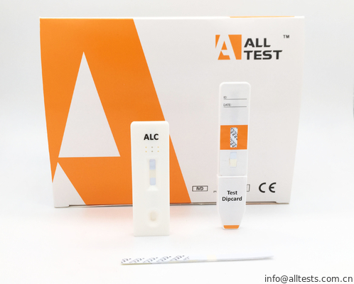 Alcohol (ALC) Test Kits Rapid Diagnostic Cassette/Dipstick/Panel Test Kits Detect Presence In Urine With CE