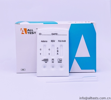 Good price Rapid Infectious Disease Testing For Qualitative Detection Of Adenovirus / RSV / Influenza A+B Combo online