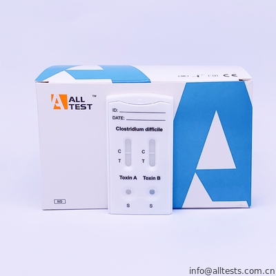 CE Lateral Flow Immunochromatographic Assays Clostridium difficile Toxin A+ Toxin B Combo Rapid Test Cassette