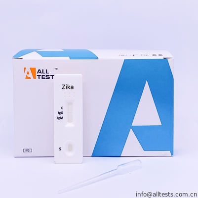 Easy To Used  Zika IgG/IgM Rapid Test Cassette In Whole Blood / Serum / Plasma