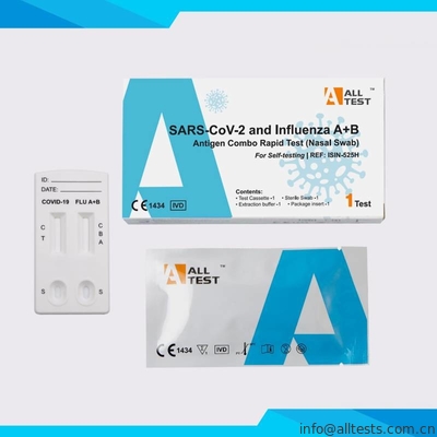 SARS-CoV-2 And Influenza A+B Antigen Combo Rapid Test Nasal Swab