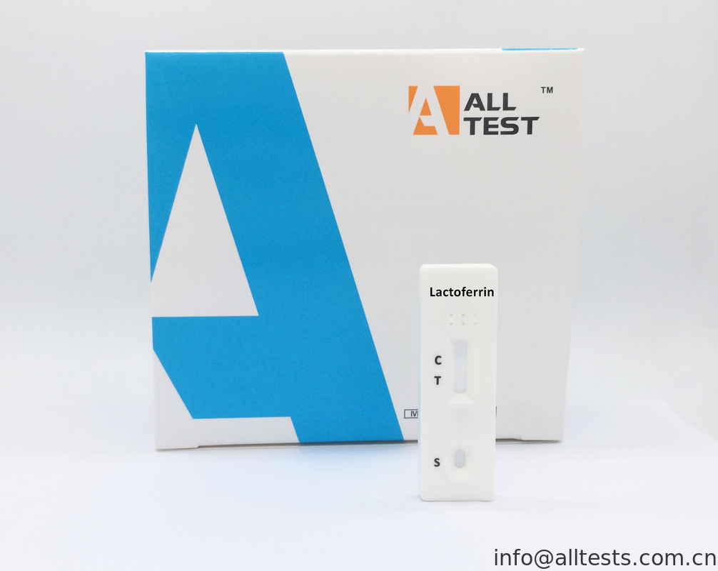 Lactoferrin Lateral Flow Test Strips Rapid Test Cassette In Human Feces CE Passed