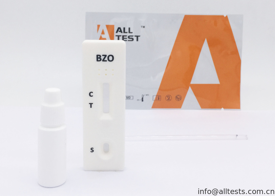 Oxazepam BZO Drug Abuse Test Kit One Step Cassette OEM ISO13485 / CE In Whole Blood /Serum/Plasma