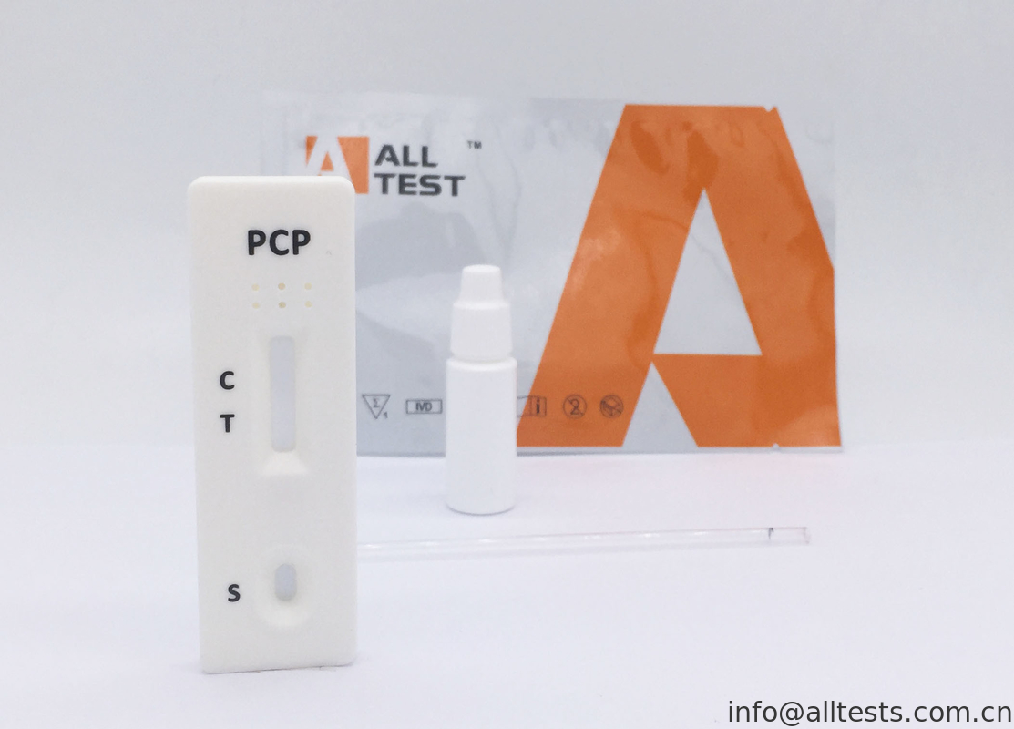 No Cross Reactivity 25ng/ml PCP Drug Abuse Test Kit whole blood /serum /plasma Phencyclidine Diagnosis OEM