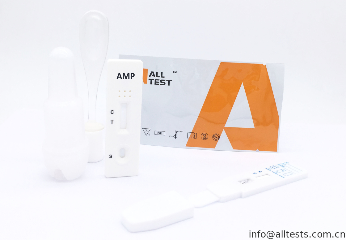 Accurate Amphetamine AMP 50 Ng / ML Rapid Diagnostic Test Kits Oral Fluid With CE