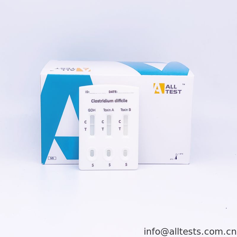 Clostridium difficile GDH + Toxin A + B Combo Rapid Test Cassette Feces