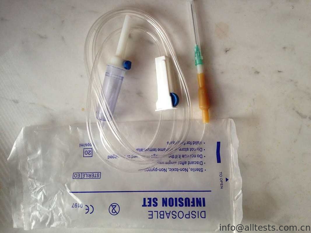 Clinic Medical Consumables For Hypodermic Injection , PVC Disposable Infusion Set