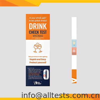 Good price Drink Check Test Wristband with 1 Second Reading Time Detects 18 Analytes via One-Drop Sampling online