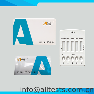 Good price COVID-19/FLU A+B/RSV/Adenovirus/M. pneumoniae Antigen Combo Rapid Test Kit with 10 Minutes Reading Time, High Accuracy, and Easy Visual Interpretation online
