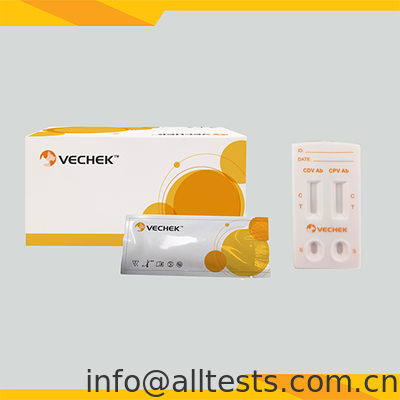 Good price CDV+CPV Antibody Combo Rapid Test Cassette for Canine Distemper and Parvovirus with 10 Minutes Reading Time and High Accuracy online