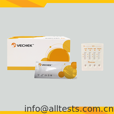 Good price Canine Antibody Combo Rapid Test Cassette for Lyme, Ehrlichia, Anaplasma & Babesia with 10 Minutes Reading Time and High Accuracy online