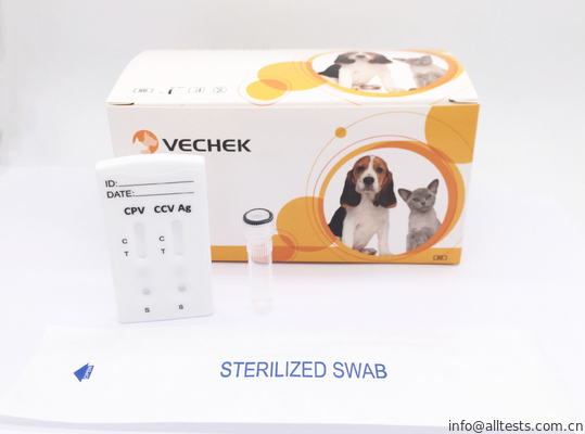 Good price Cpv + Ccv Antigen Combo Rapid Diagnostic Kit Feces / Vomit 10 Kit Size online