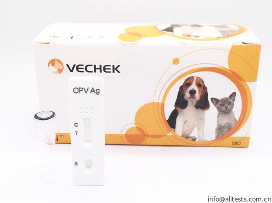 Good price Canine Parvovirus (Cpv) Antigen Rapid Test Kits , White Color Rapid Test Cassette With Testing Window online