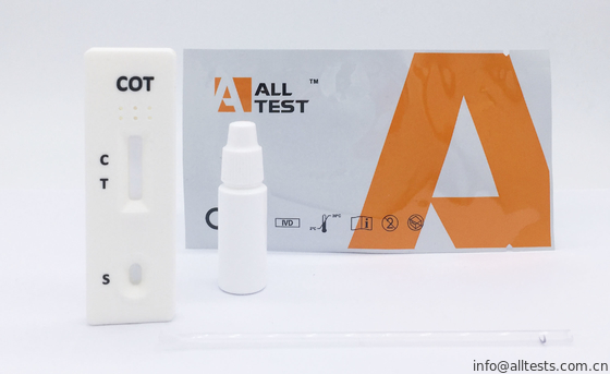Good price COT Rapid Test Cassette Drug Abuse Test Kit For Nicotine Metabolite FDA 510K In Whole Blood /Serum/Plasma online