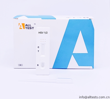 Good price Lateral Flow Immunochromatographic Assays HSV 1/2 IgG Rapid Test Cassette For Serum Or Plasma online