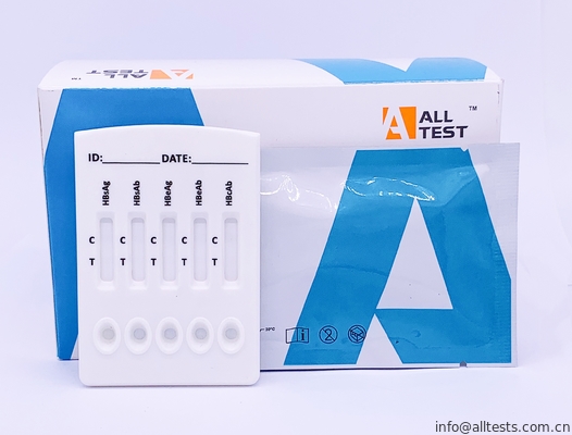 Good price HBV Combo Rapid Test Cassette (Serum/Plasma) with HBsAg, HBsAb, HBeAg,  HBeAb, HBcAb online