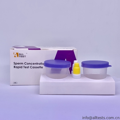 Good price Qualified OTC Certification Sperm Concentration Rapid Test Cassette Home Testing Kits online